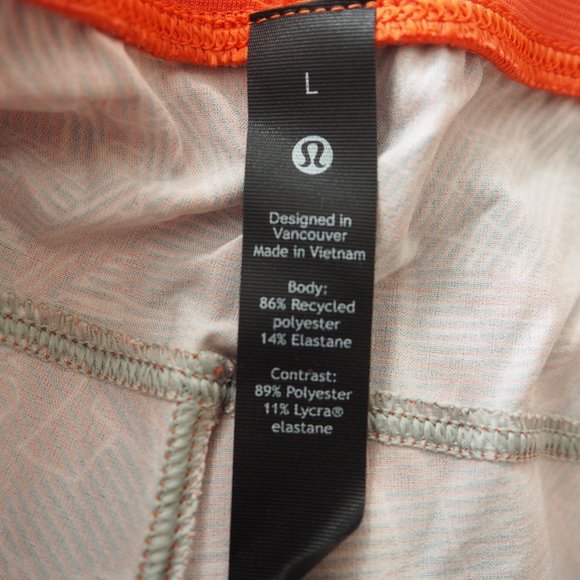 Lululemon Men's T.H.E. Short Linerless 7" Inseam Classic Stretch Orange Coral - Picture 13 of 16